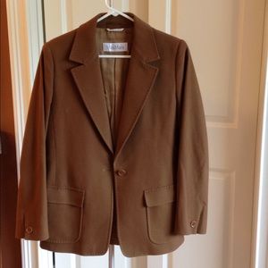 max Mara brown wool blazer